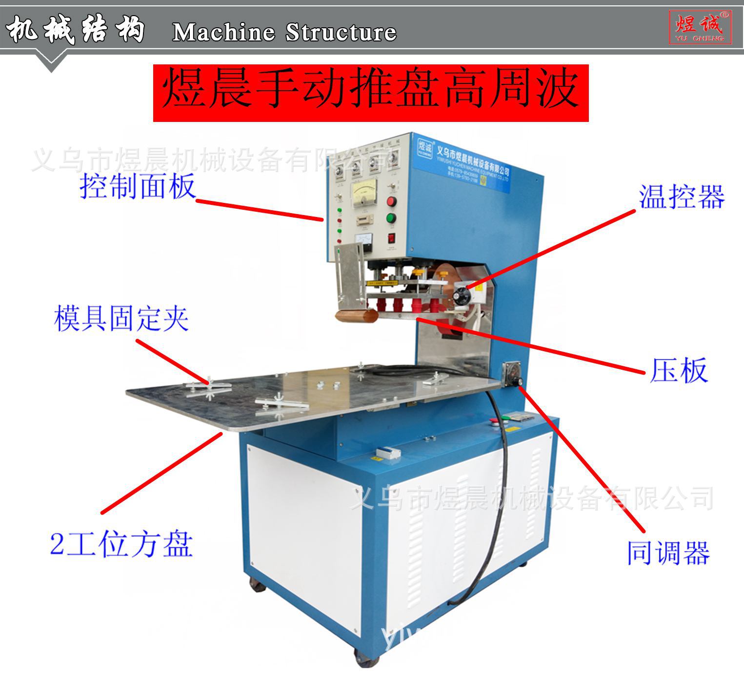 Rotary high-frequency two-station rotary high-frequency machine, LED and other double-sided blister packaging and blister sealing machine detail image 2