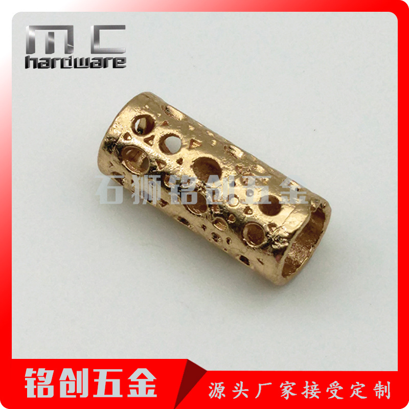 圆柱体新款合金吊钟绳扣镂空雕花纹路 DIY手机饰品配件帽钟