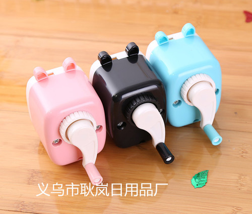 Zhengrong Bear Hand Pencil Sharpener Pencil Sharpener Creative Cartoon Plastic Pencil Sharpener Korean School Supplies Wholesale
