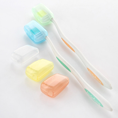 便携式牙刷套 旅行便携式洗漱牙刷盒 牙刷头保护套5个装