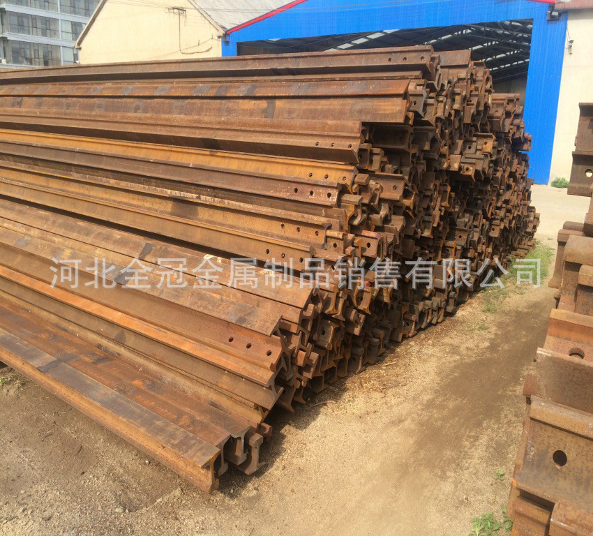 铁路回收旧钢轨 二手铁轨 矿用旧钢轨 地铁盾构用旧道轨