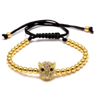Fashion Skull Copper Plating Zircon Bracelets 1 Piece