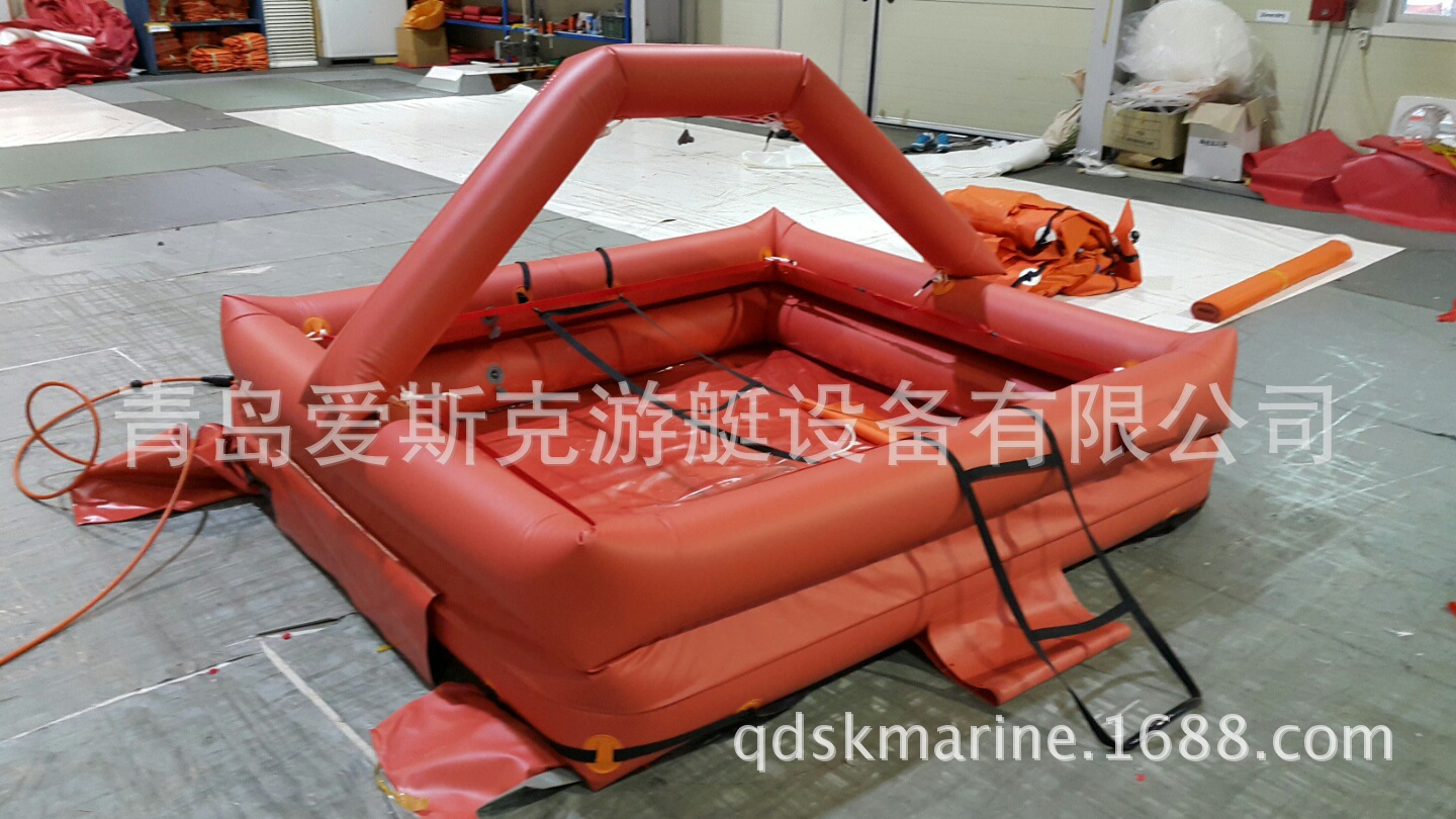救生筏 充气式救生筏 救生水床 进口救生茷