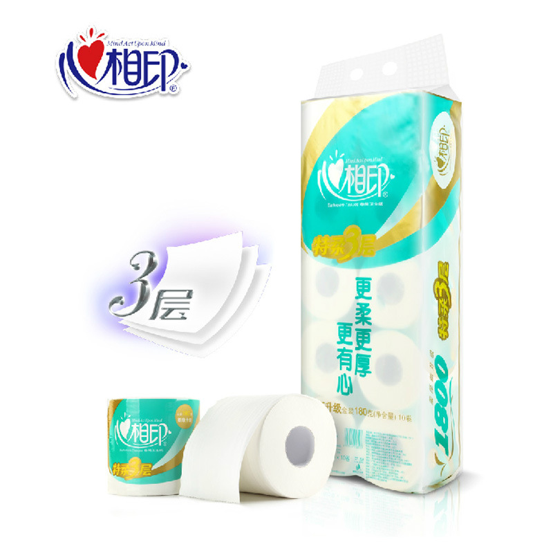 心相印1800克1提卷筒纸卫生纸批发特价包邮|ru