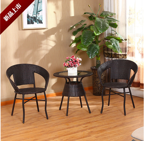 藤椅子储物茶几阳台桌椅藤椅三件套茶几客厅室内休闲户外组合