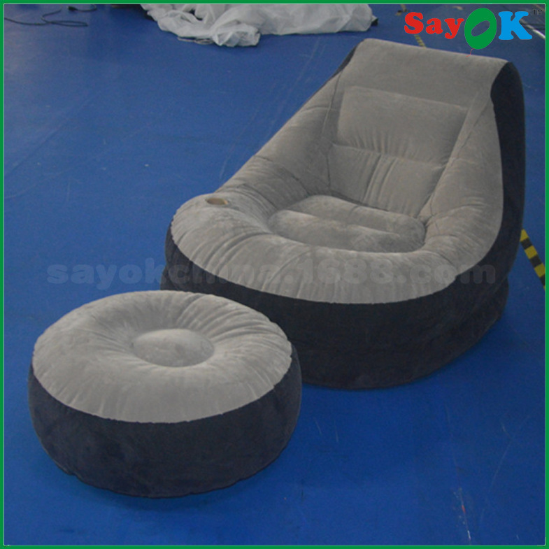 订购可折叠沙发懒人沙发 休闲充气沙发床 可爱创意单人午休椅便携