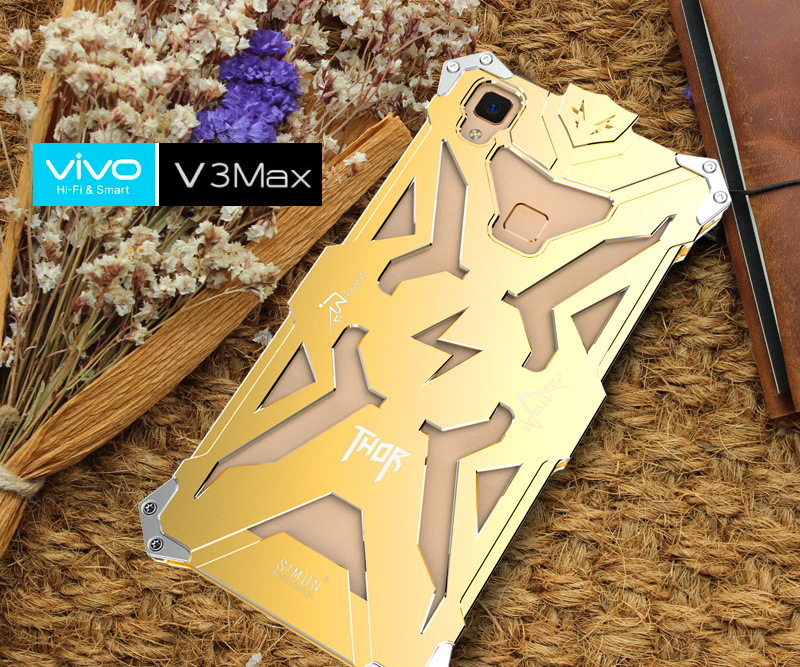 SIMON THOR Aviation Aluminum Alloy Shockproof Armor Metal Case Cover for vivo V3Max & vivo V3
