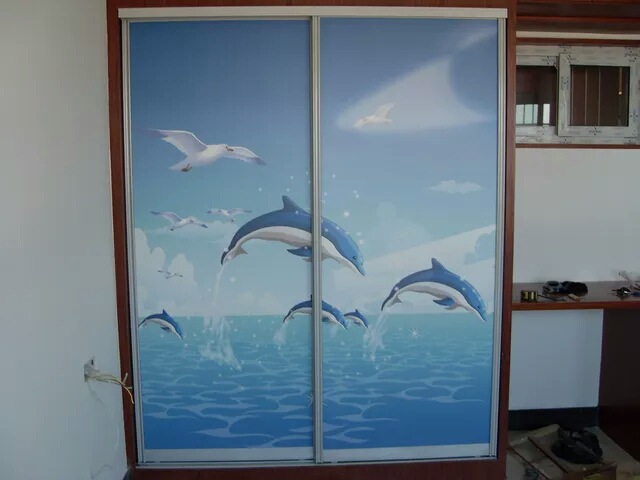 玻璃移門衣柜門櫥柜門彩印 (11)