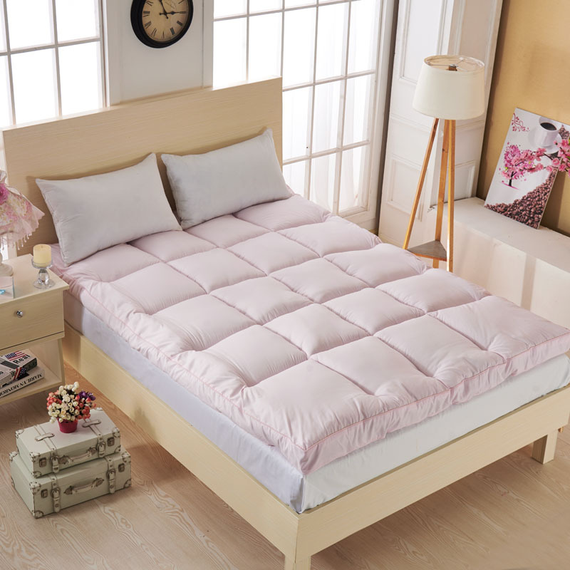 10CM羽绒绒床垫-粉色1