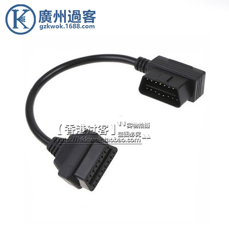 OBD2 диагностический инструмент L-образный колено под прямым углом 16pin удлинительный кабель автомобильный кабель ELM327