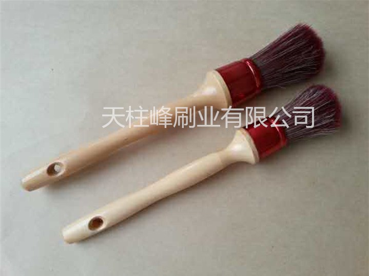 直销圆头咖啡刷 咖啡专用清洁刷 烧烤木柄刷 圆头小毛刷 出口专用