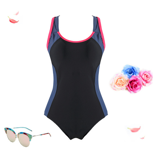 Women's Triangular One-Piece Swimsuit - High-Quality Professional Training Swimwear - Conservative Style