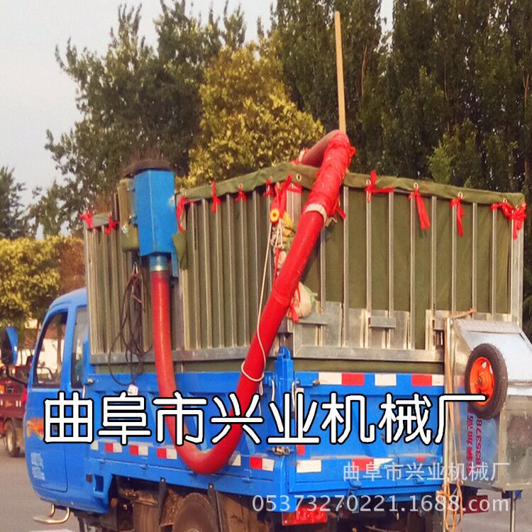 软管式车载吸粮机 流动收粮点软管绞龙机 家用软管上粮机