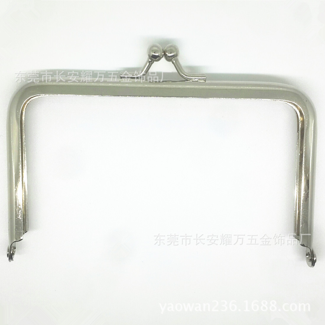 厂家批发圆角方形钱包扣子  箱包五金铁夹 可定制 皮卡扣 