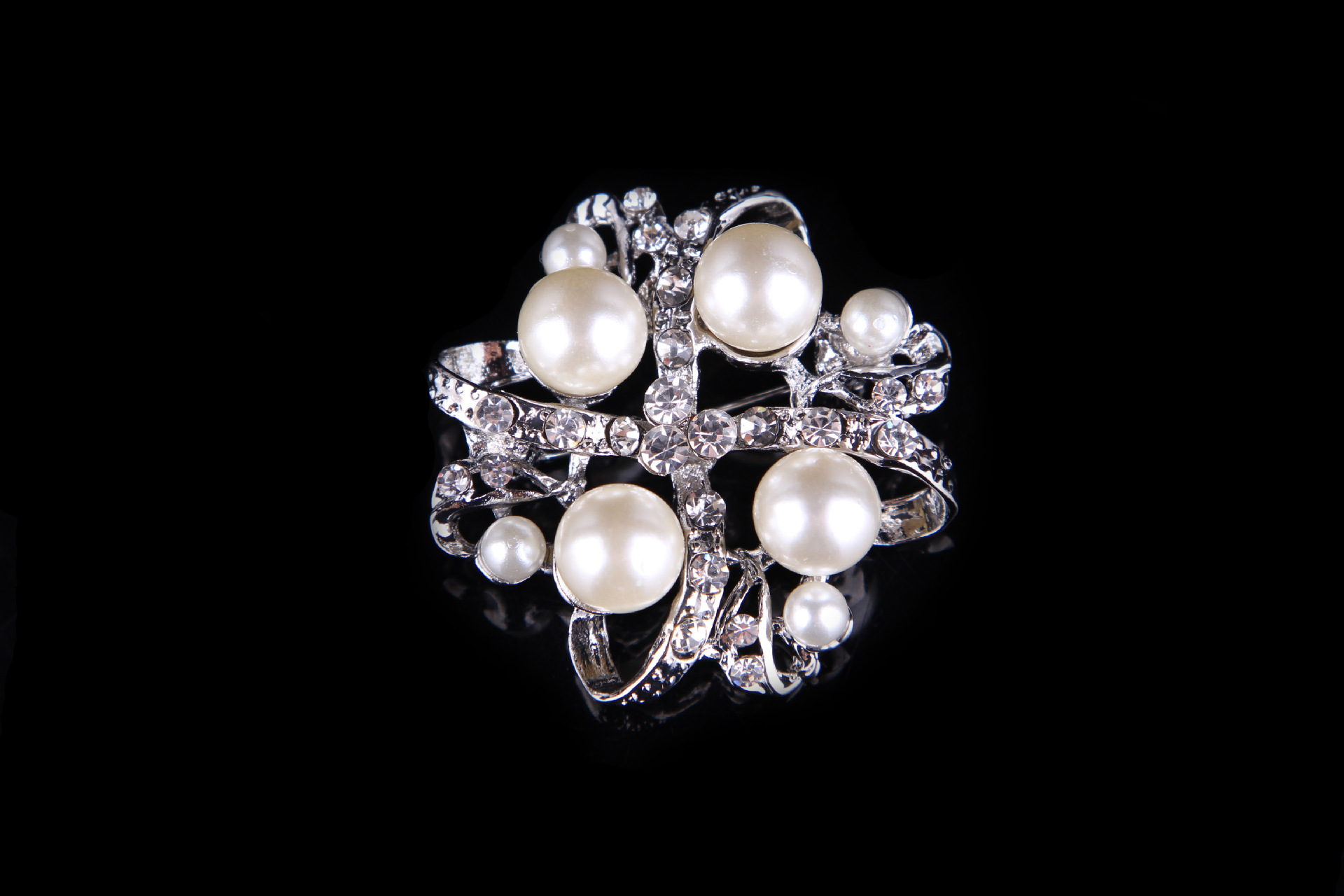 Broche en perles et strass, style coréen, simple et polyvalent, pour femme_voghion.com