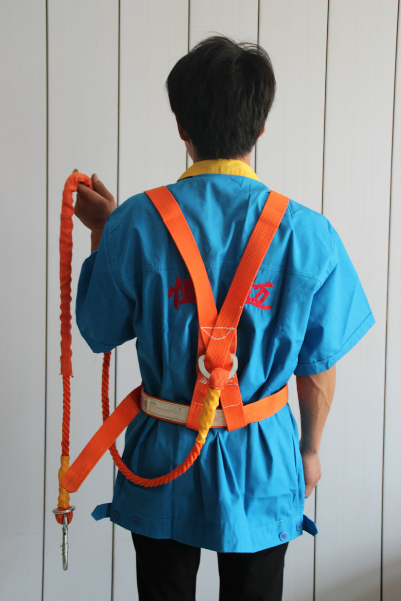 悬挂双背带式安全带 轻便高空作业安群带 攀岩防坠落安全带