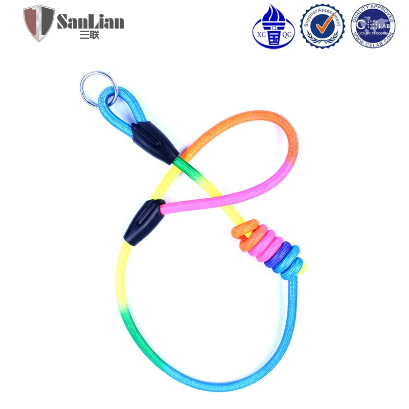 Тройной тяговый трос поводок для собак красочный круглый трос цепь для собак P цепь поводок для собак