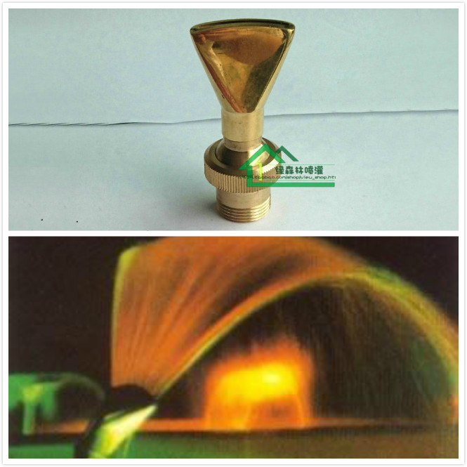 全铜可调万向扇形喷头 水景鸭嘴扁嘴喷头 假山喷泉喷头4分6分