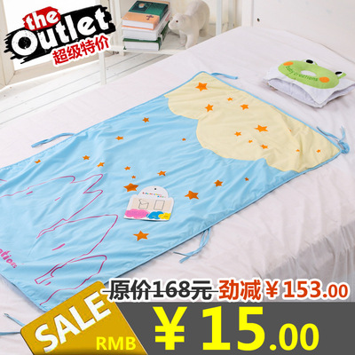 皇后婴儿床垫儿童舒适床单床垫可爱卡通图案防漏可洗绑绳婴童床垫