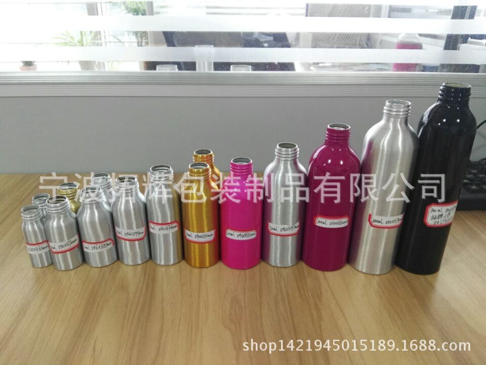 厂家专业生产螺口铝瓶   铝罐  圆形金属罐