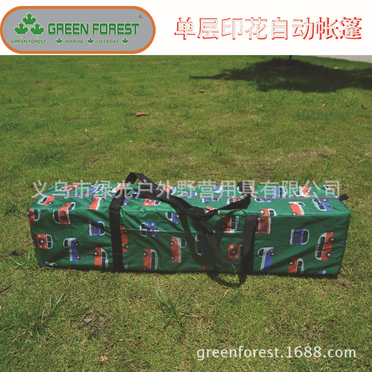 单层印花自动帐篷5