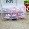 Children's hair accessory, cute jewelry, hairgrip, set, plastic gift box