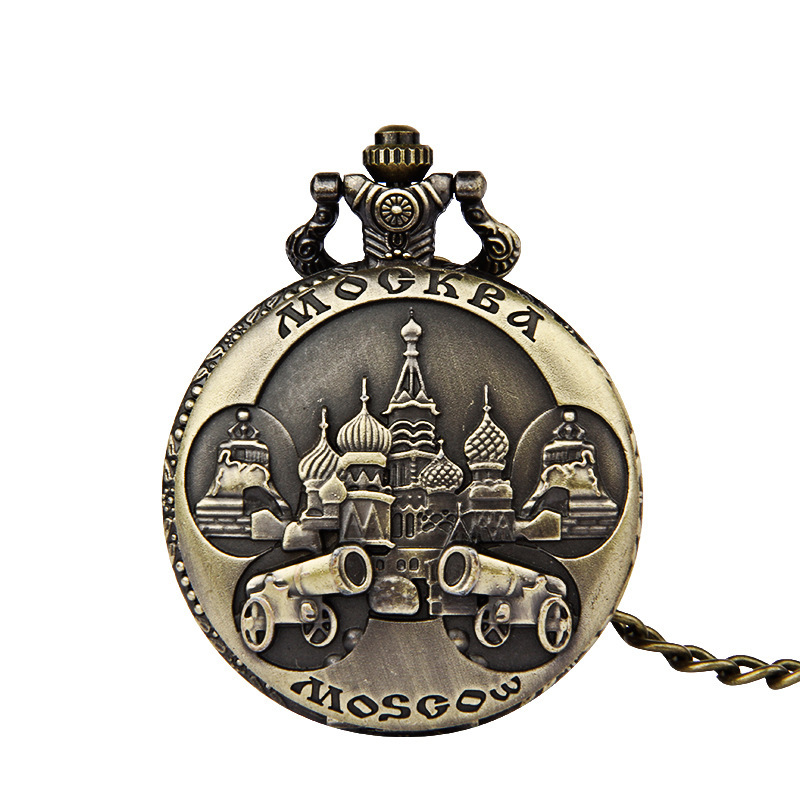Classical Castle cannon pocket watch large nostalgic Castle cannon pocket watch a generation of 8188