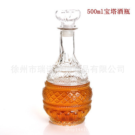 玻璃红酒分酒器 红酒瓶空瓶密封罐 批发进口水晶特价无铅醒酒器