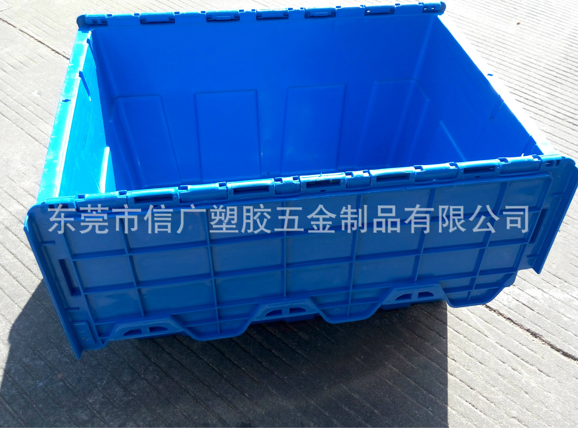 工厂销售 企业公司搬迁专用斜插式储物箱 带盖可上锁周转箱物流箱