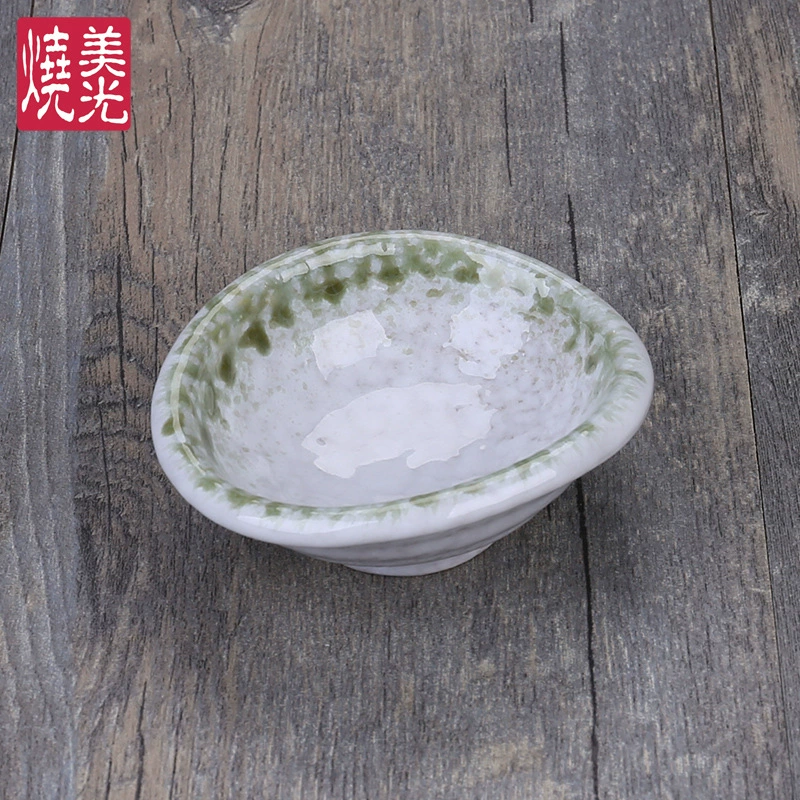 Керамическая плоская тарелка для соусов с рисунком в японском стиле Meiguang Boiled Hand-painted - стиль - маленькая творческая посуда для соусов