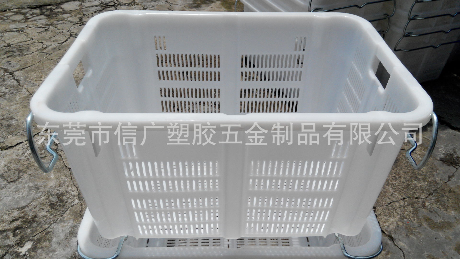 加厚摔不烂蔬菜采摘筐水果运输箩 五金汽配物流框 加强筋周转筐子