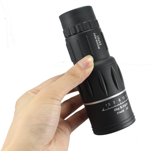 16X52 monocular telescope mobile phone photo clip high-power high-definition mini low-light night vision children's telescope outdoor