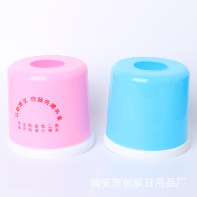 factory Direct selling red wine Tissue box Reel spool circular Tissue box fashion Personalized printing LOGO
