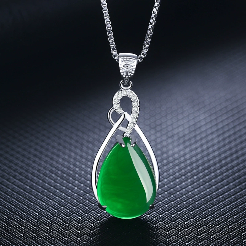 Platinum stone inlay, agate high-end pendant