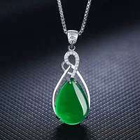 Platinum stone inlay, agate high-end pendant
