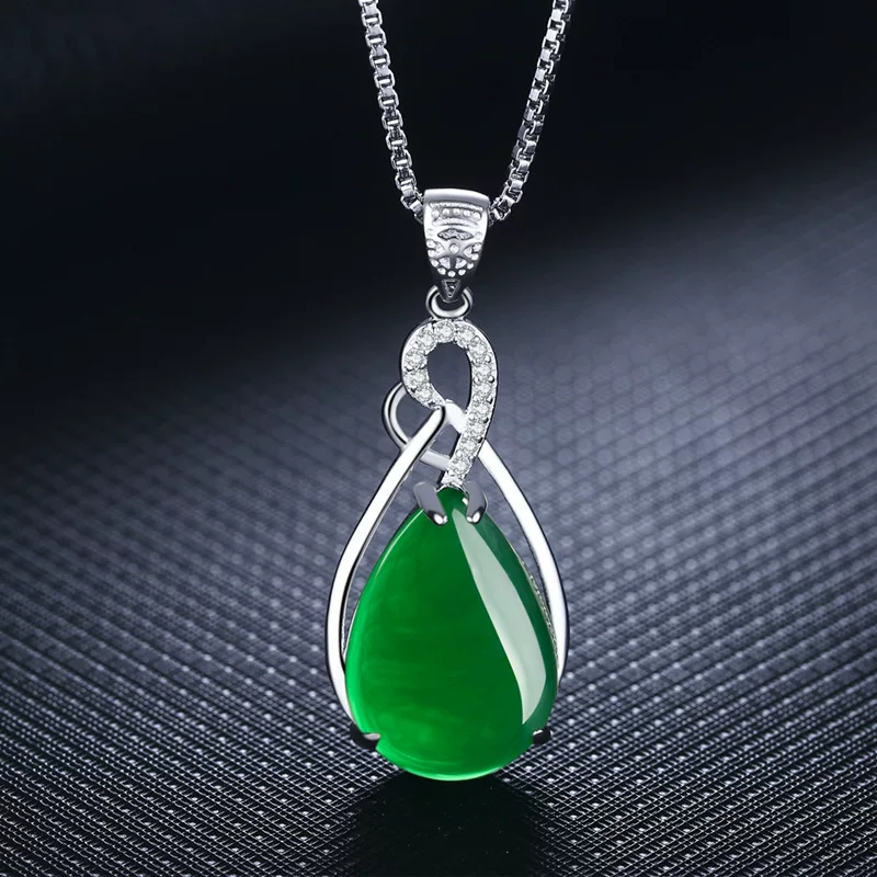 Platinum stone inlay, agate high-end pendant