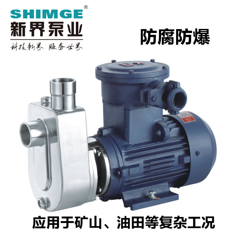 新界304316不锈钢耐腐蚀工业防爆耐酸碱增压泵化工离心自吸水泵