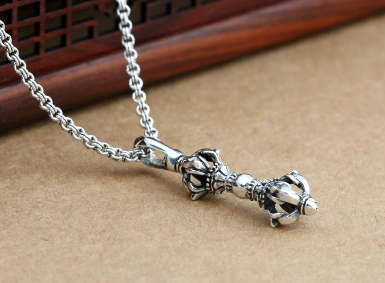 Retro accessory, pendant for men and women, wholesale, silver 925 sample