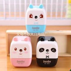 Zhengrong Bear Hand Pencil Sharpener Pencil Sharpener Creative Cartoon Plastic Pencil Sharpener Korean School Supplies Wholesale