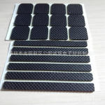 供应橡胶垫 黑色格纹网格橡胶片 自粘圆形橡胶脚垫 橡胶垫片