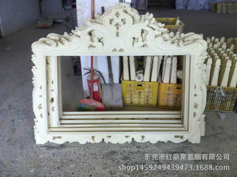 125东莞厂家聚氨酯PU仿木雕花家具配件AB组合料发泡PU黑白料