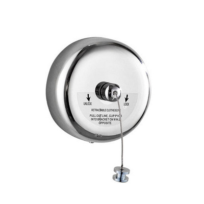 圣瑞佳 304不锈钢壁挂晾衣绳 2.8米伸缩隐形钢丝绳卫浴晾衣架跨境|ru