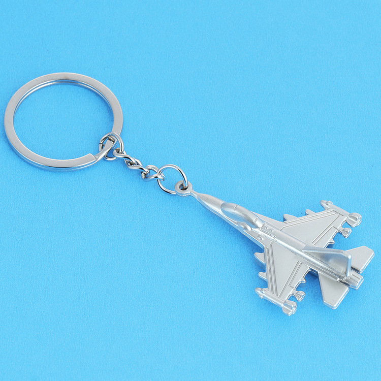 Gifts around the aviation industry Travel souvenirs Fighter model aircraft key fods pendant spot wholesale (56*37*13mm) 6 undefined