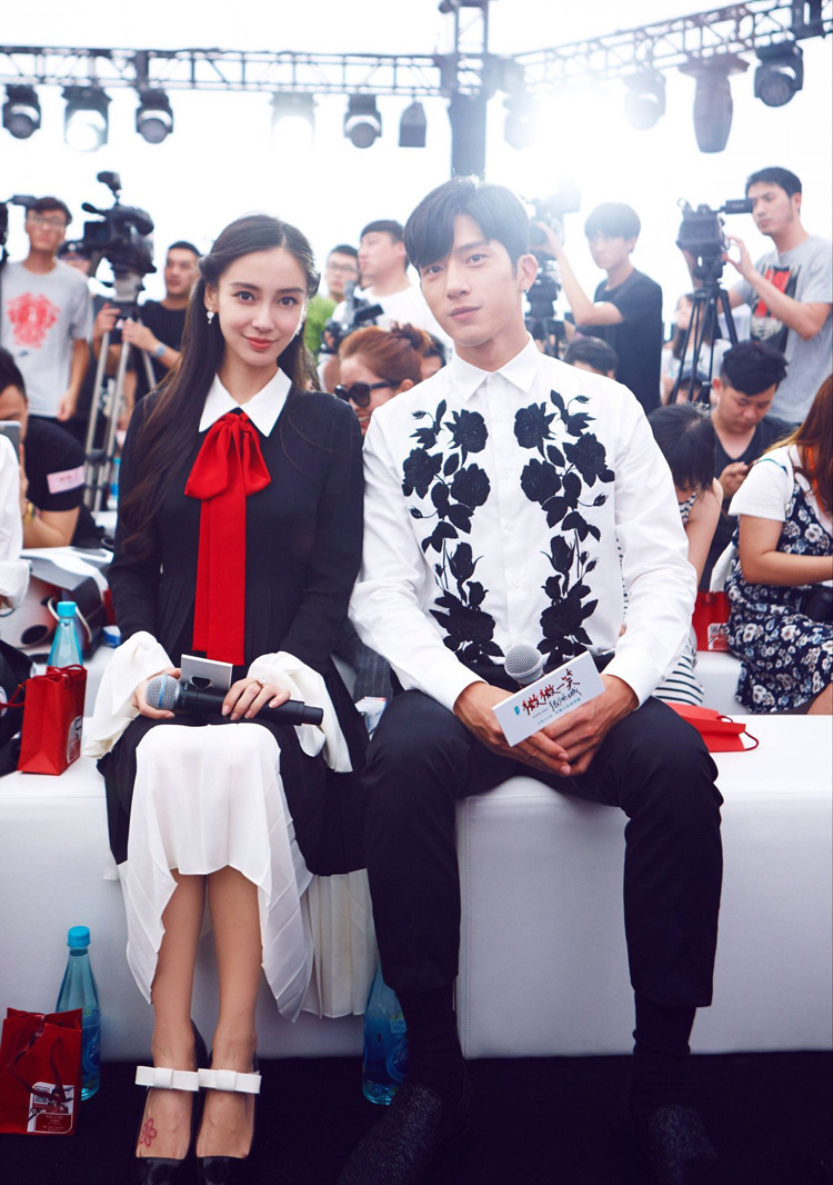 连衣裙-2016早秋angelababy杨颖同款时尚简约