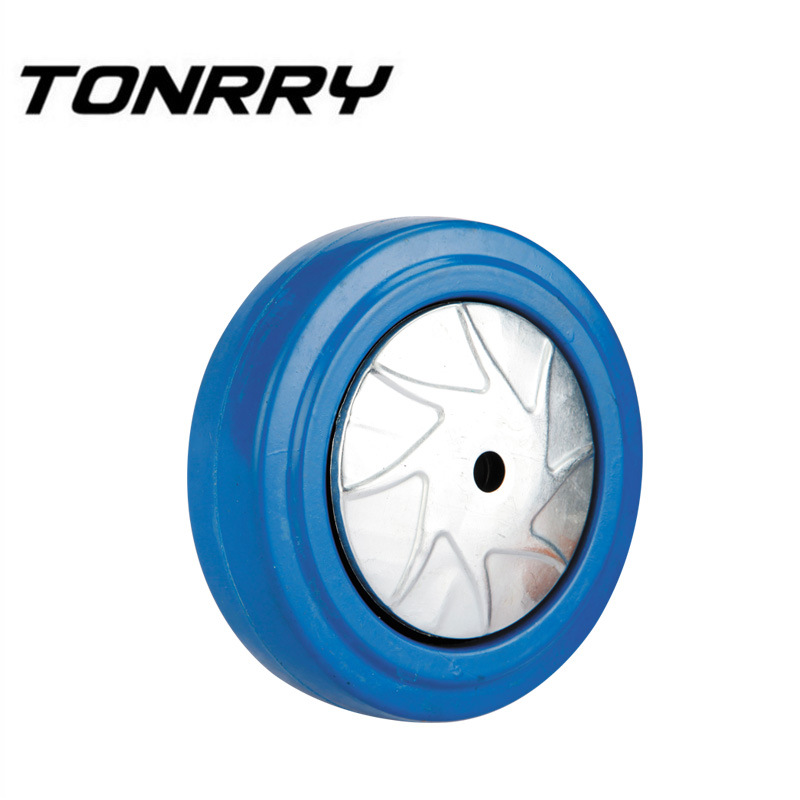 供应4寸5寸6寸8寸重型橡胶轮推车万向轮工业拖车定向轮子