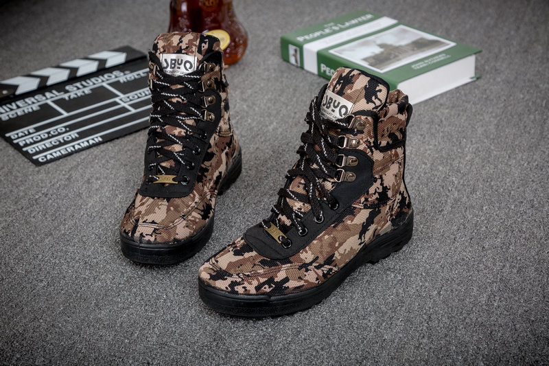 Bottes militaires en toile - porter - Ref 1397086 Image 8