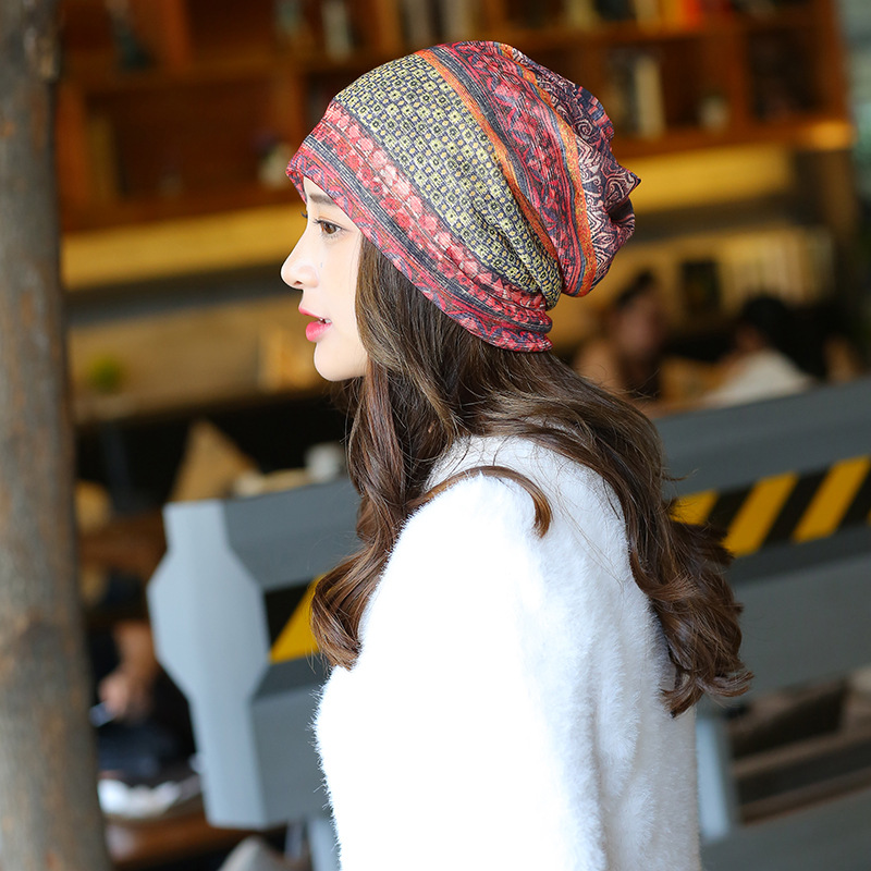 Women's Pullover Line Hood Hat - Style