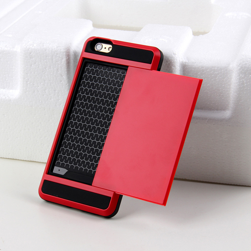 插卡保护套_卡iphone7手机壳苹果7 plus滑盖插