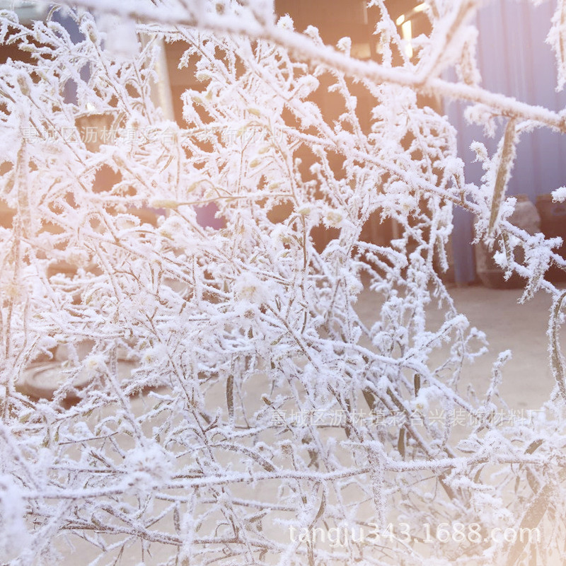 3391雪白雪绒粉 圣诞干枝枯枝雪效果装饰雪粉植绒
