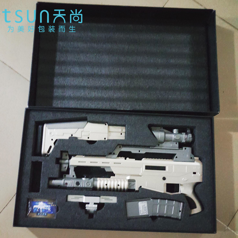 电子游戏防震包装 减震泡沫内托 游戏体感枪包装 EPE珍珠棉内衬